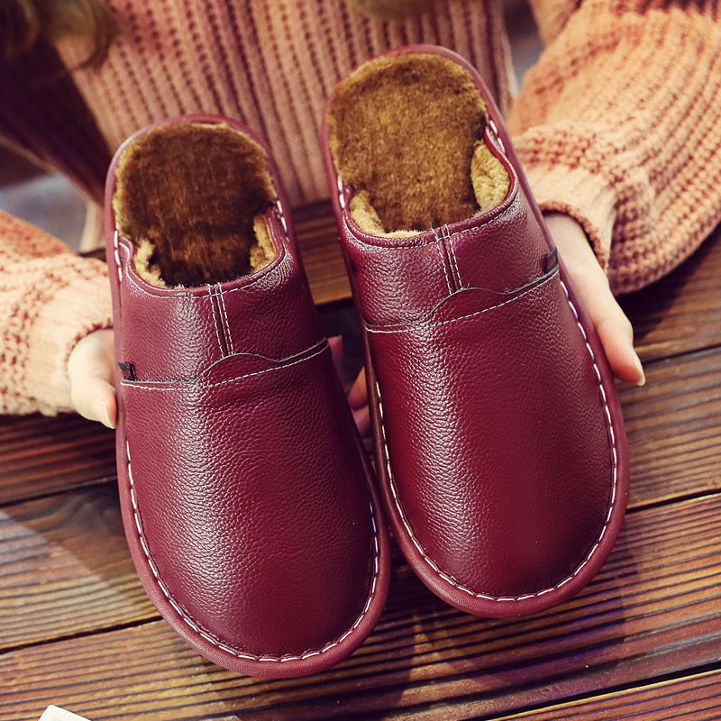 Edward Hughes | Leather Thermal Slippers for Couples