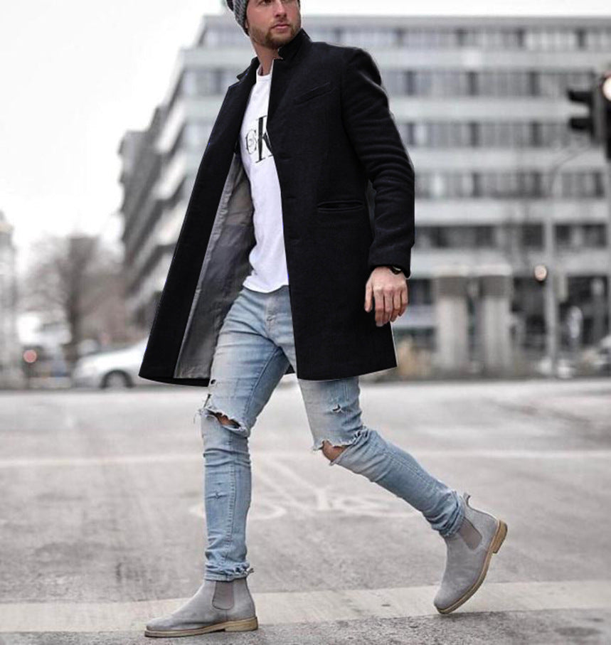 Cedric Cavanagh | Wool Trench Coat for Men
