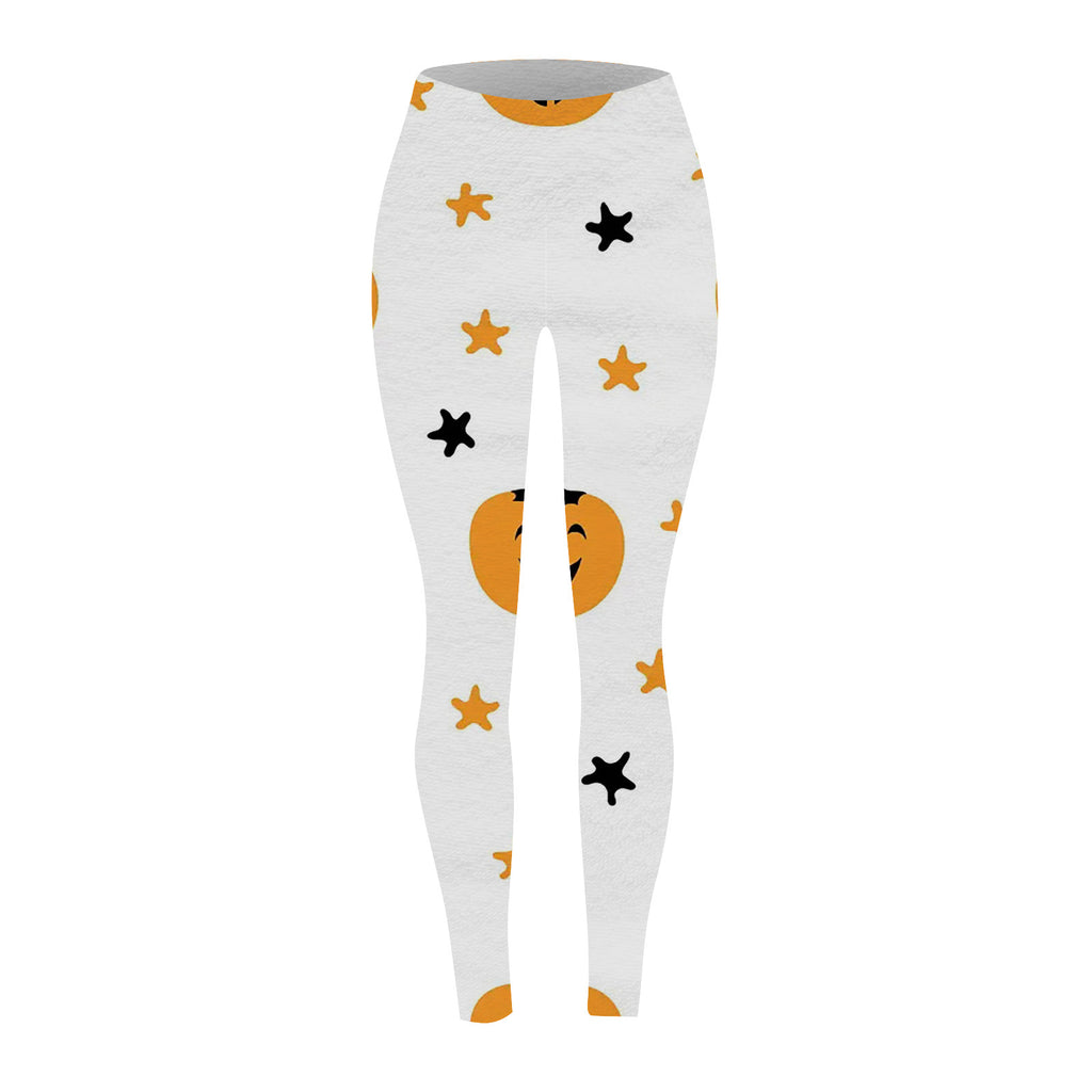 Marnie Ellacott | Pumpkin Print Leggings For Halloween