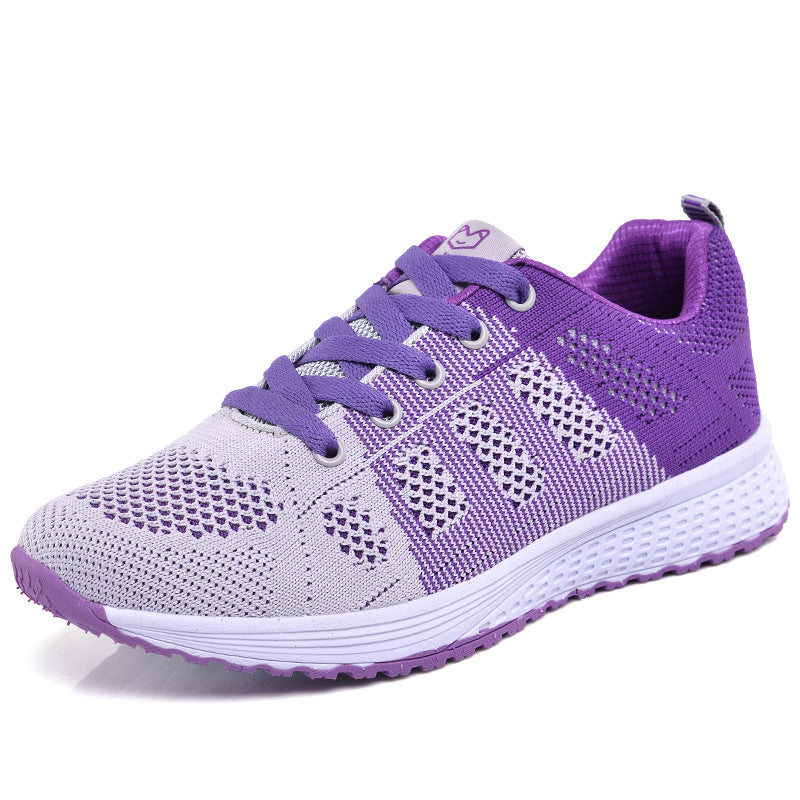 Poppy Ainsley | Breathable Mesh Sneakers With Lace-Up Detail