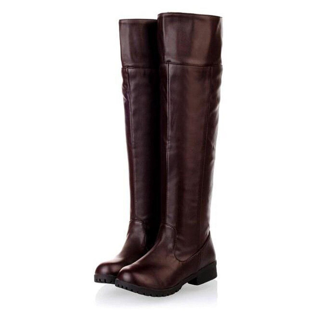 Clara Whitfield | Over-The-Knee Square Heel Riding Boots
