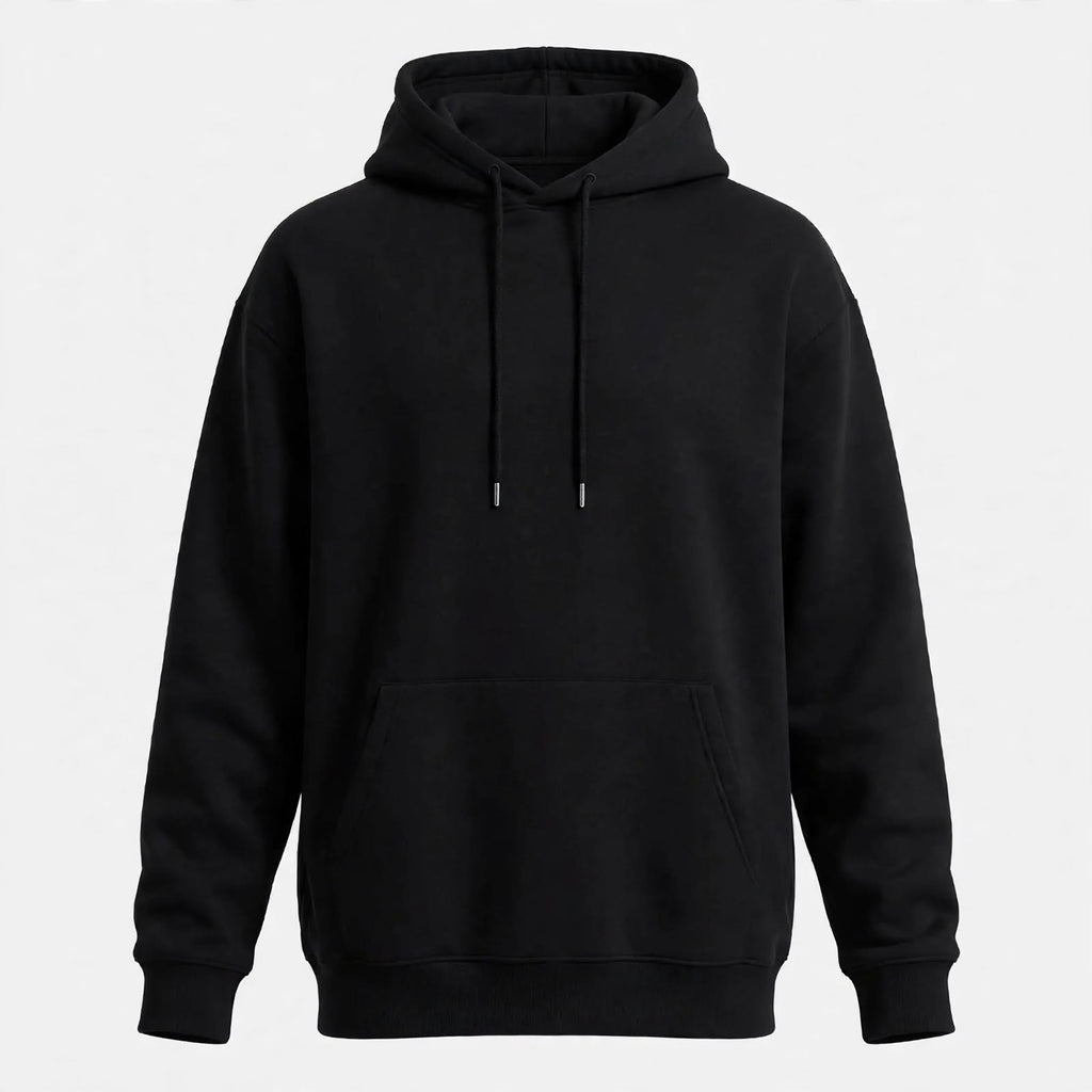 Henry Colton | Oversized Black Hoodie for Men
