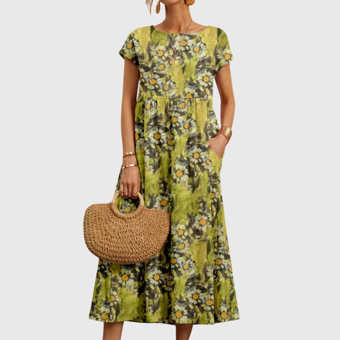 Georgina Pratt | Floral Maxi Dress With Pockets