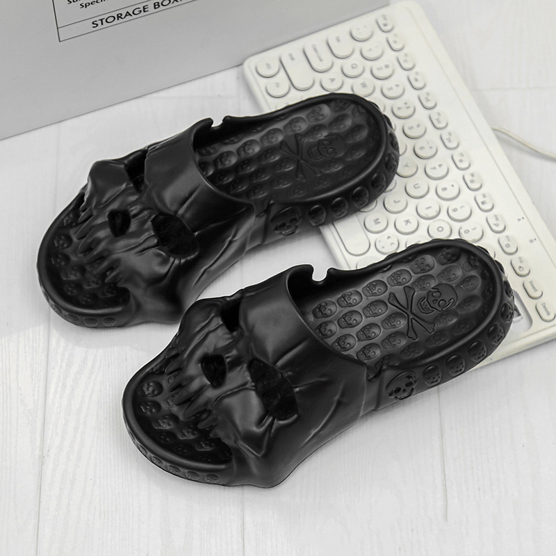 Nigel Trevelyan | Skull-Face Halloween Slippers