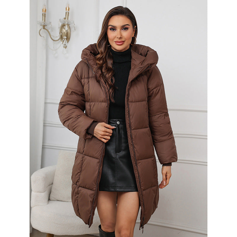Eleanor Hughes | Hooded Quilted Puffer Coat