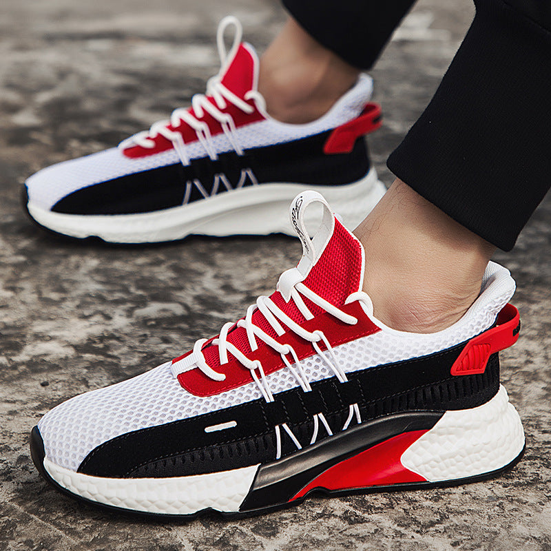 Malcolm Fenwick | Mesh Colour-Block Trainers For Men