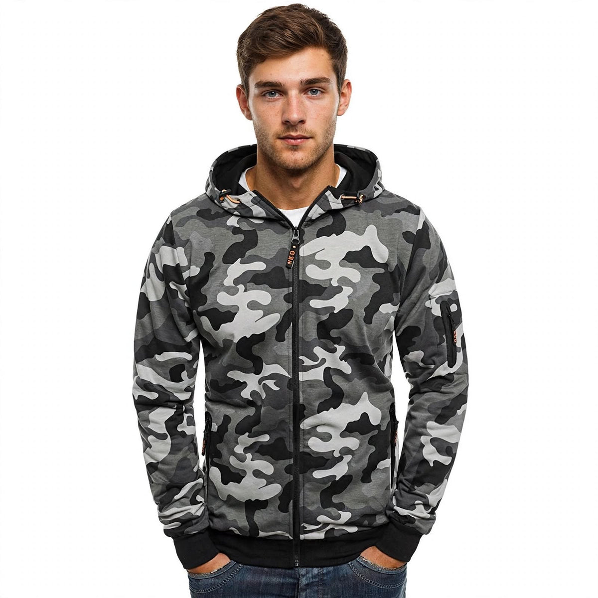 Duncan Reeve | Camouflage Zip-Up Hoodie