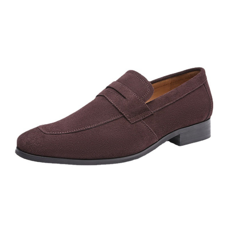 Percy Aldridge | Black Suede Penny Loafers