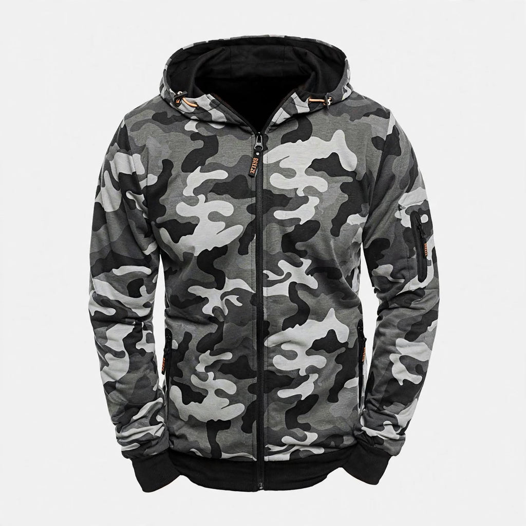Duncan Reeve | Camouflage Zip-Up Hoodie