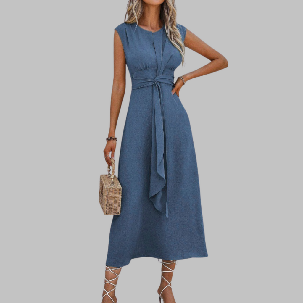 Alice Grantham | Sleeveless Tie-Waist Maxi Dress