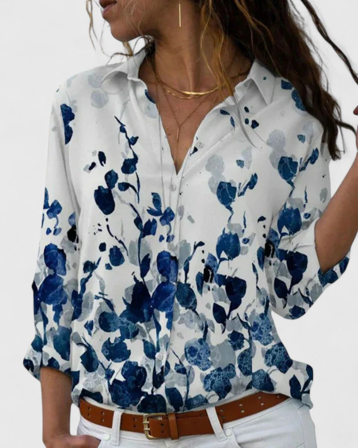 Cordelia Winstanley | Striped Cotton Blouse With Button Front