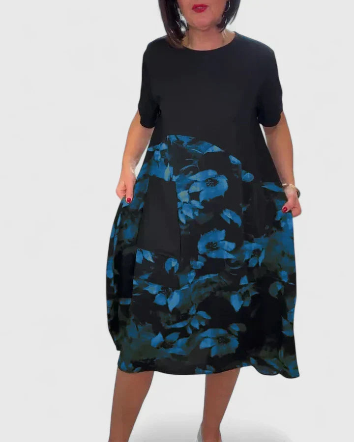 Florence Whitmore | Floral Patchwork Midi Dress