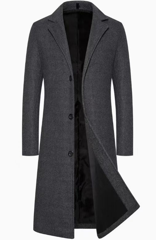 Henry Sutton | Slim-Fit Longline Trench Coat For Men