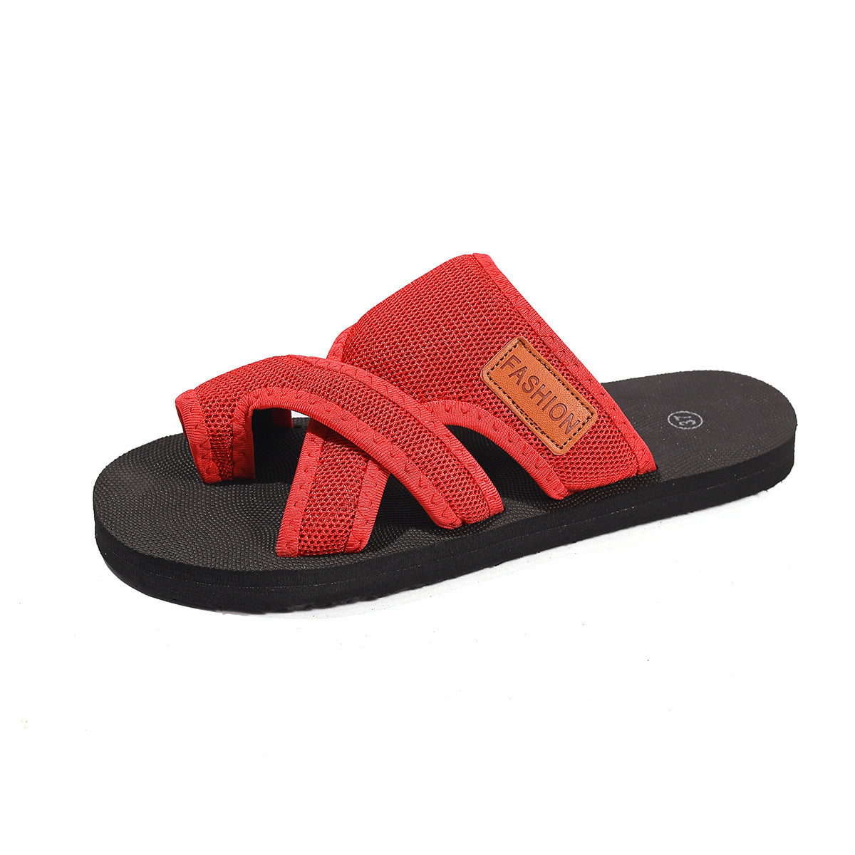 Marianne Fenwick | Mesh Peep-Toe Slide Sandals