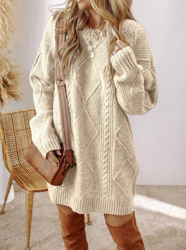 Matilda Wood | Cable Knit Sweater Dress for Women