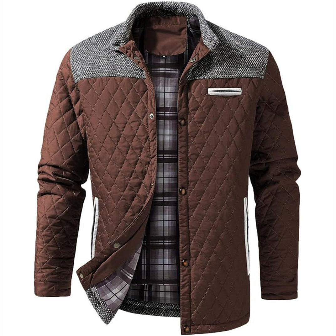 Graham Sutherland | Colour Block Quilted Jacket for Men