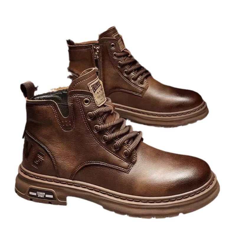 Miles Fairweather | Leather Lace-Up Ankle Boots