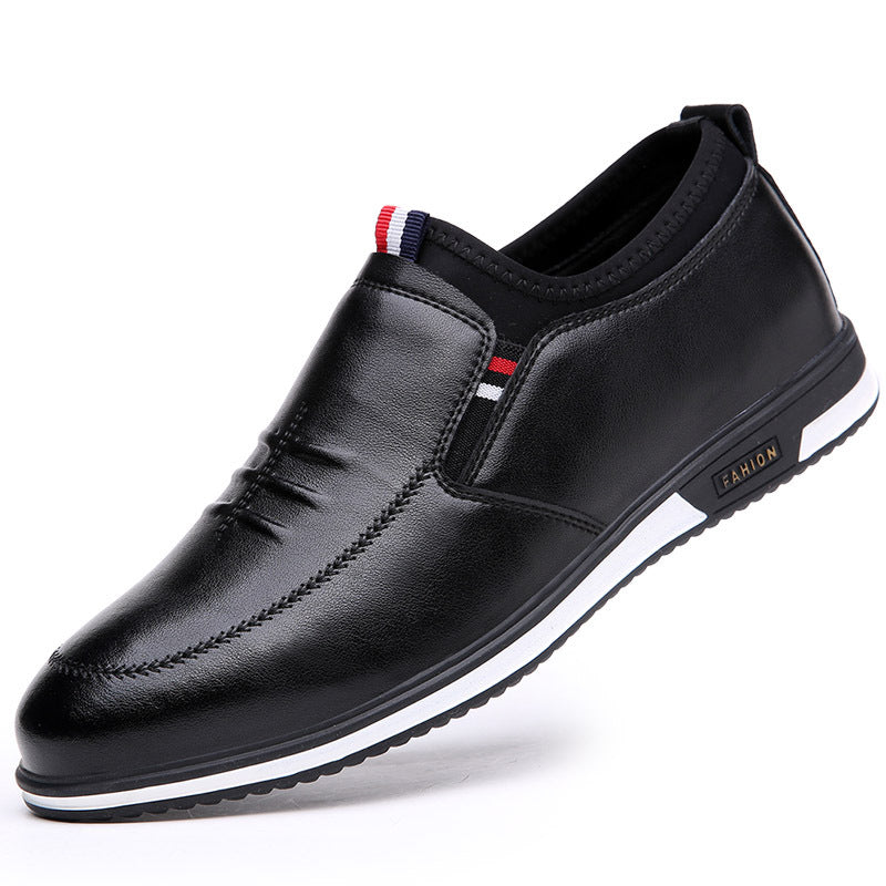 Henry Blackwell | Black Leather Slip-On Loafers