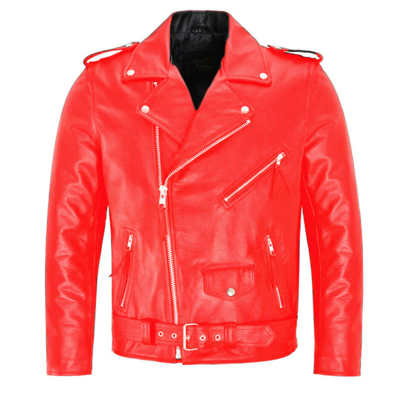 Miles Sutton | Black Leather Biker Jacket for Men