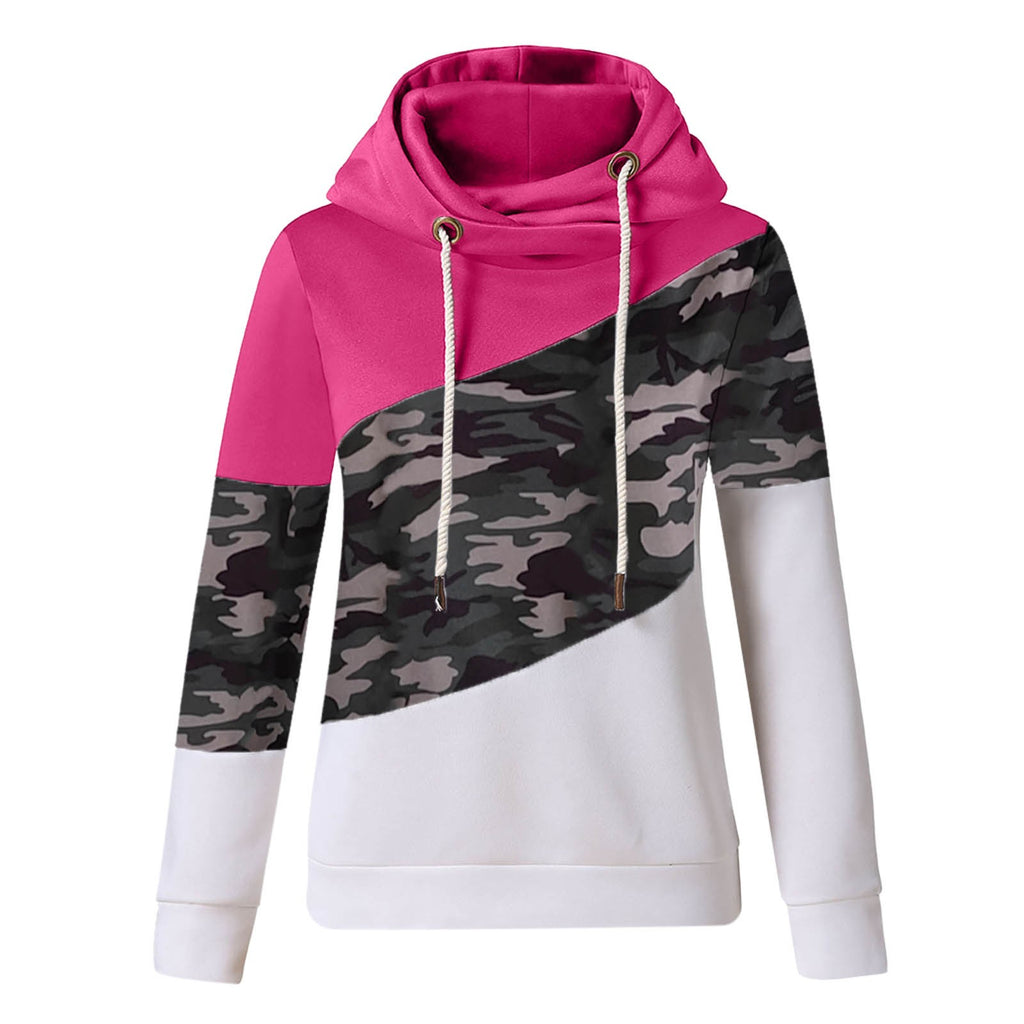 Georgina Merrick | Cowl Neck Camouflage Hoodie