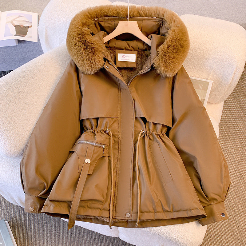 Charlotte Jones | Faux Fur Hood Padded Parka Coat for Women