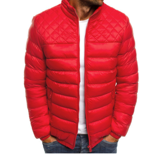 Jasper Morris | Quilted Stand Collar Puffer Jacket for Men