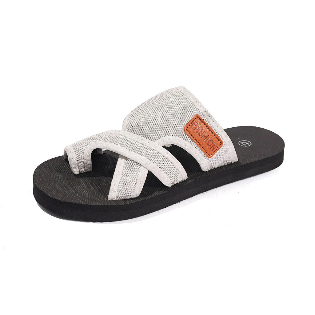 Marianne Fenwick | Mesh Peep-Toe Slide Sandals