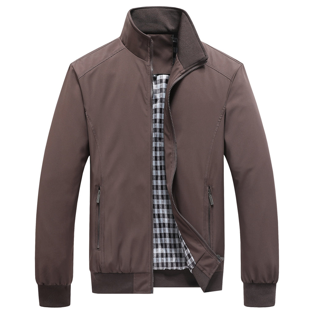 Lachlan Ferris | Olive Green Mens Jacket With Zip Front