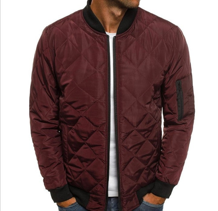 Jasper Morris | Quilted Stand Collar Puffer Jacket for Men