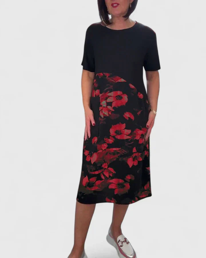 Florence Whitmore | Floral Patchwork Midi Dress