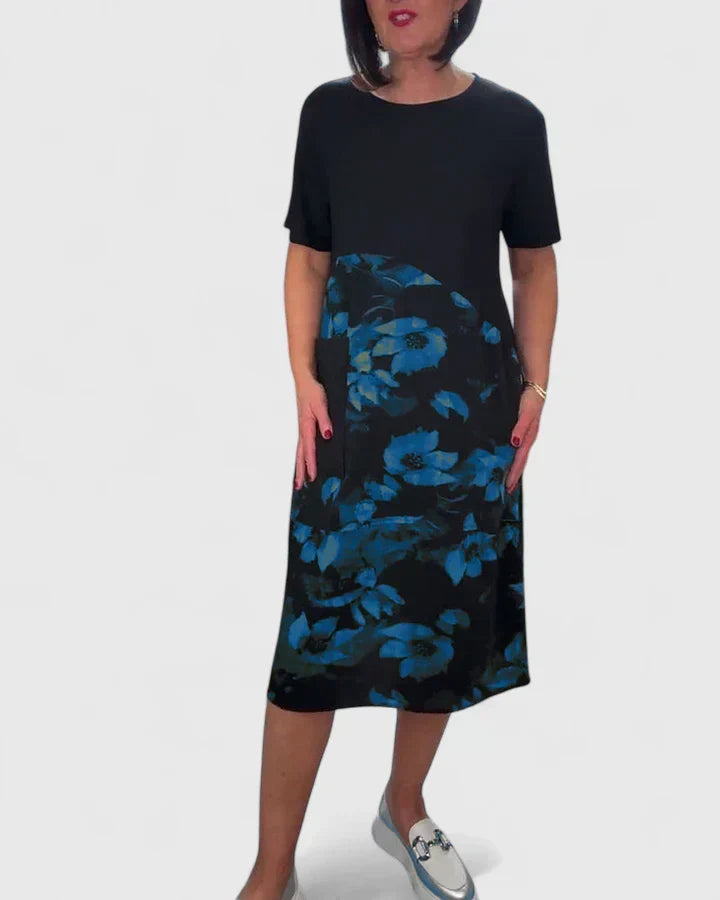 Florence Whitmore | Floral Patchwork Midi Dress