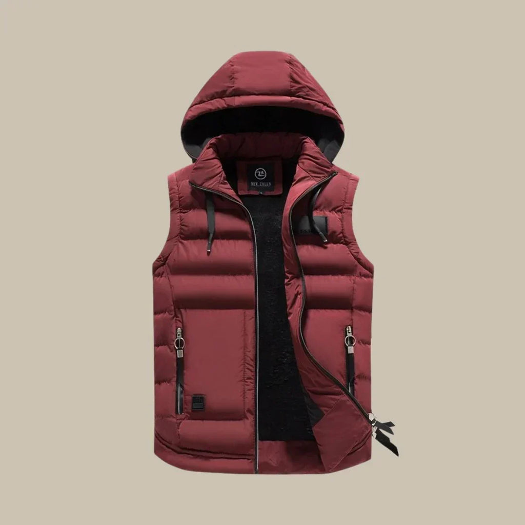 Duncan Griffiths | Padded Hooded Bodywarmer for Men