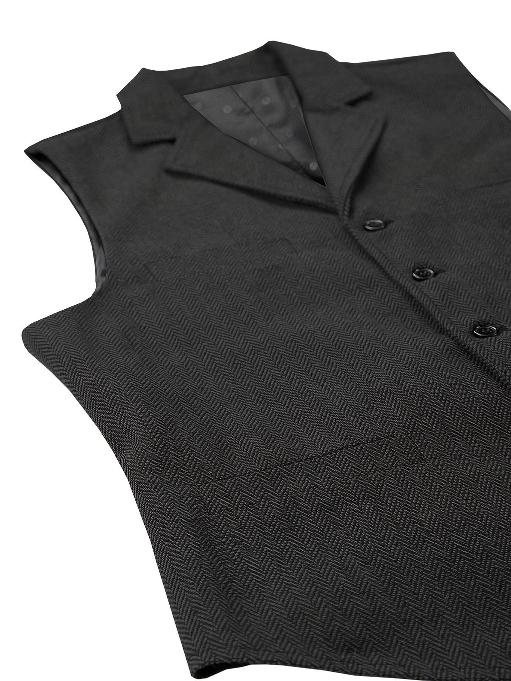 Tobias Sterling | Herringbone Wool Waistcoat for Men