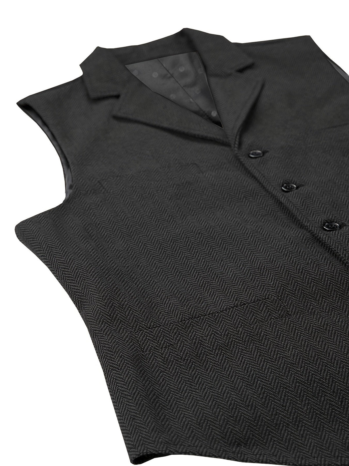 Tobias Sterling | Herringbone Wool Waistcoat for Men