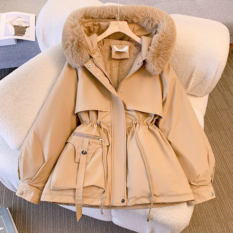 Charlotte Jones | Faux Fur Hood Padded Parka Coat for Women