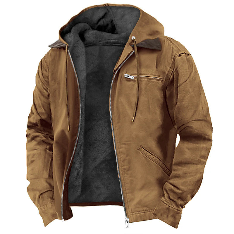 Desmond Harwood | Hooded Canvas Jacket With Fleece Lining