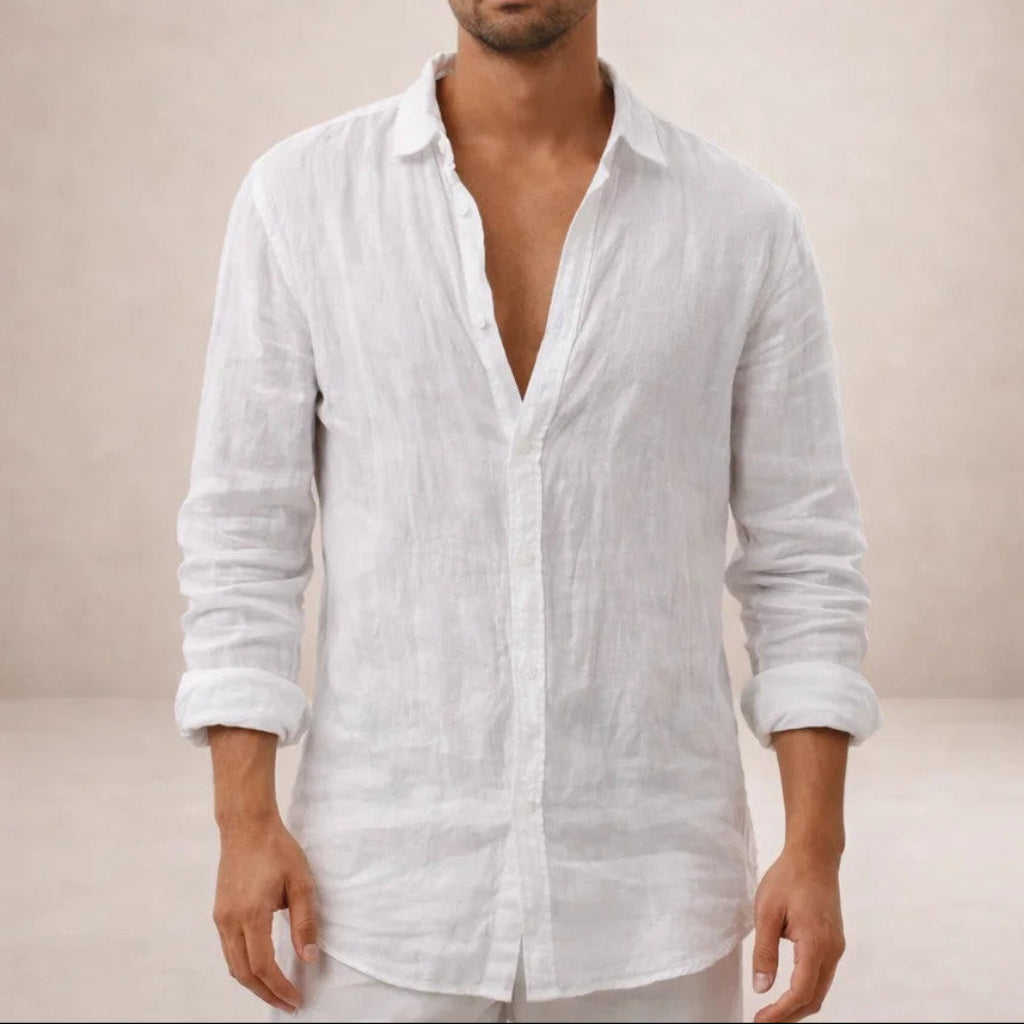 Oliver Beaumont | Luxury Linen Shirt For Men