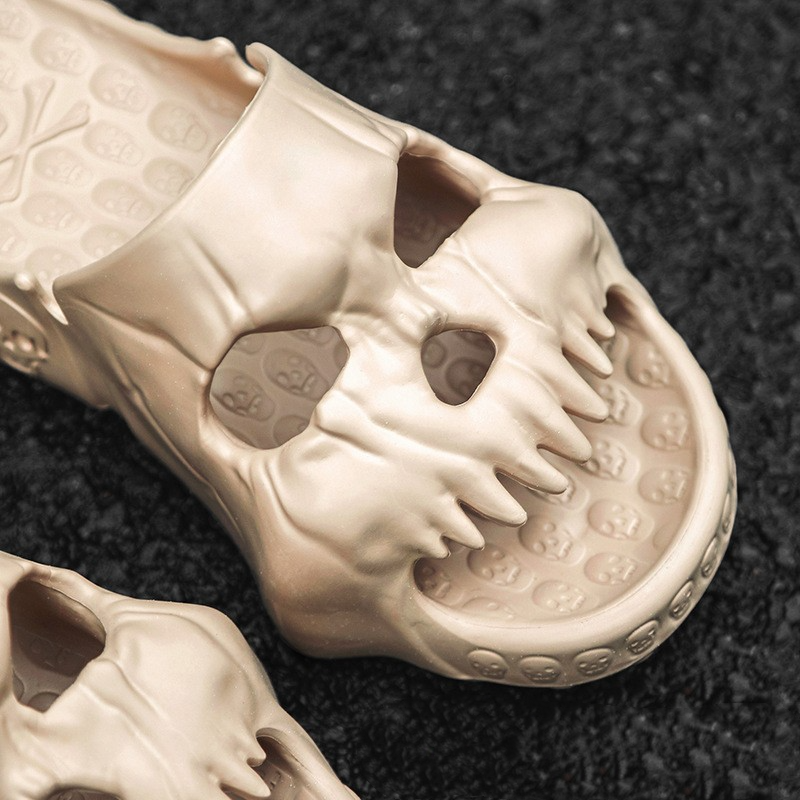 Nigel Trevelyan | Skull-Face Halloween Slippers