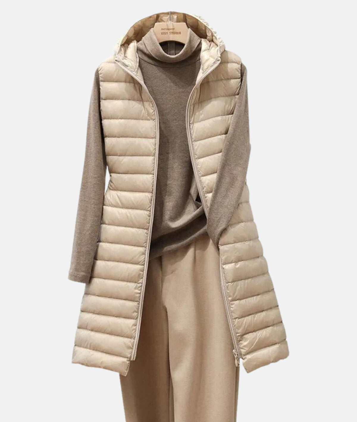 Amelia Williams | Longline Quilted Puffer Vest