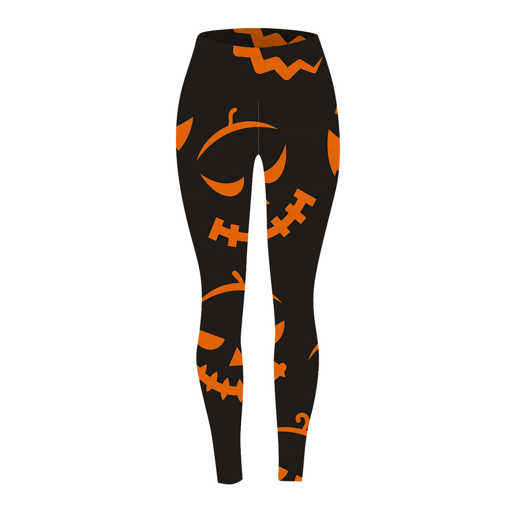 Marnie Ellacott | Pumpkin Print Leggings For Halloween