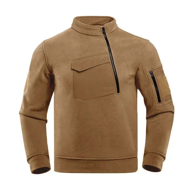 Miles Kendrick | Fleece Mens Jacket With Tactical Zip Pockets