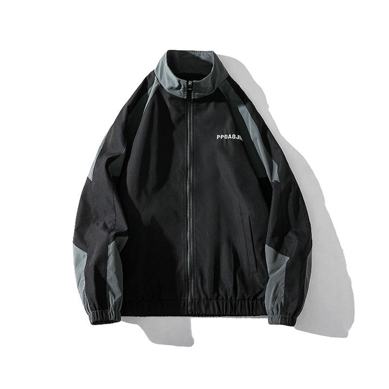 Callum Fenton | Colour-Block Mens Jacket With Zip-Up Front