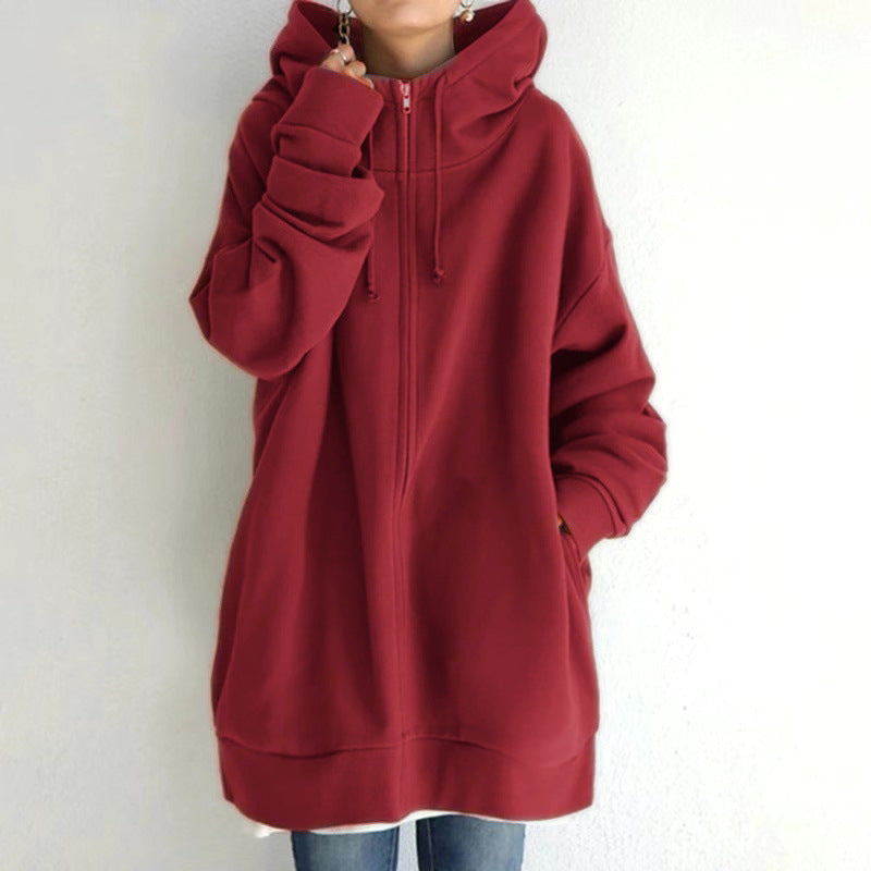 Marigold Hartley | Longline Zip-Up Hoodie