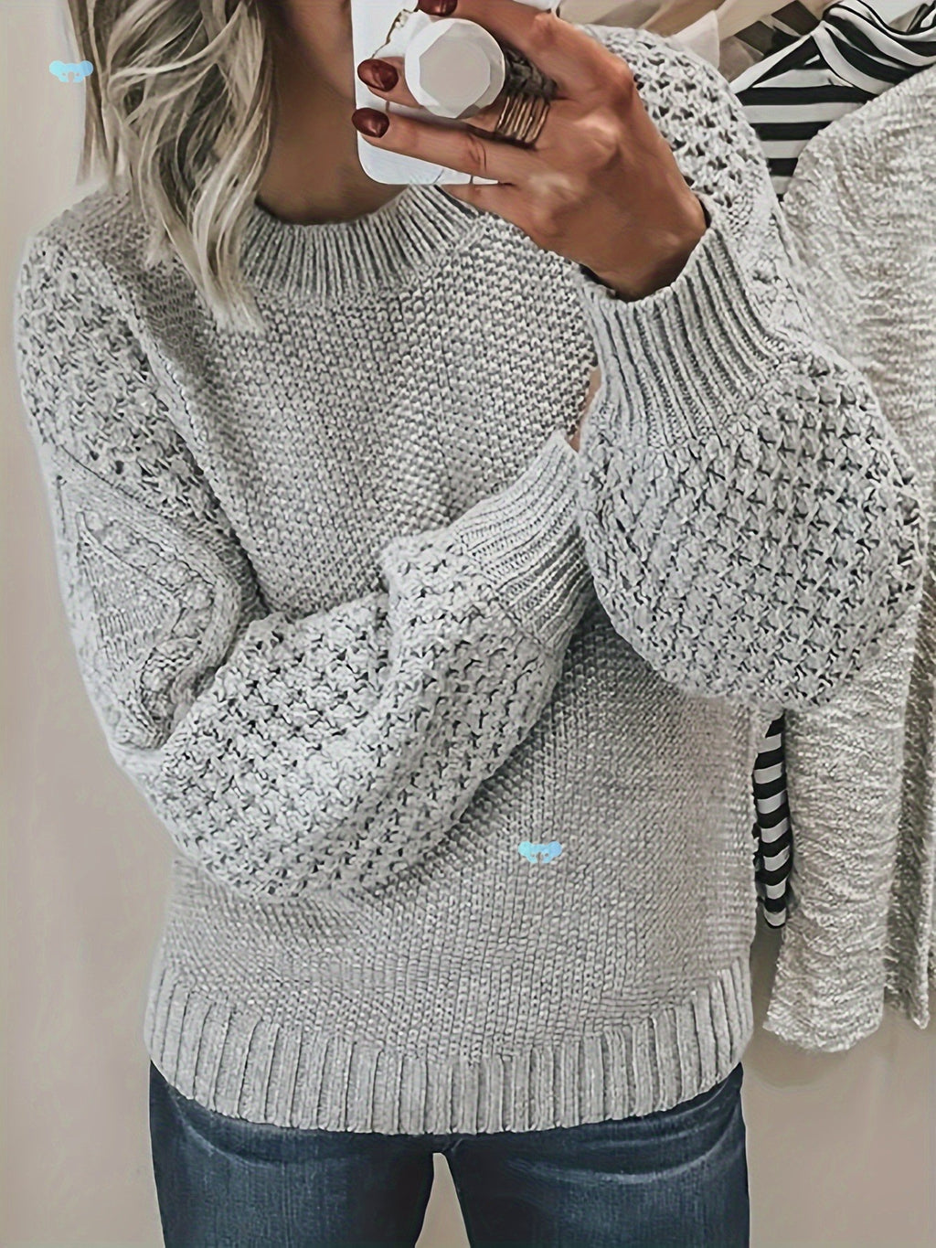 Imogen Wright | Chunky Knit Round Neck Jumper