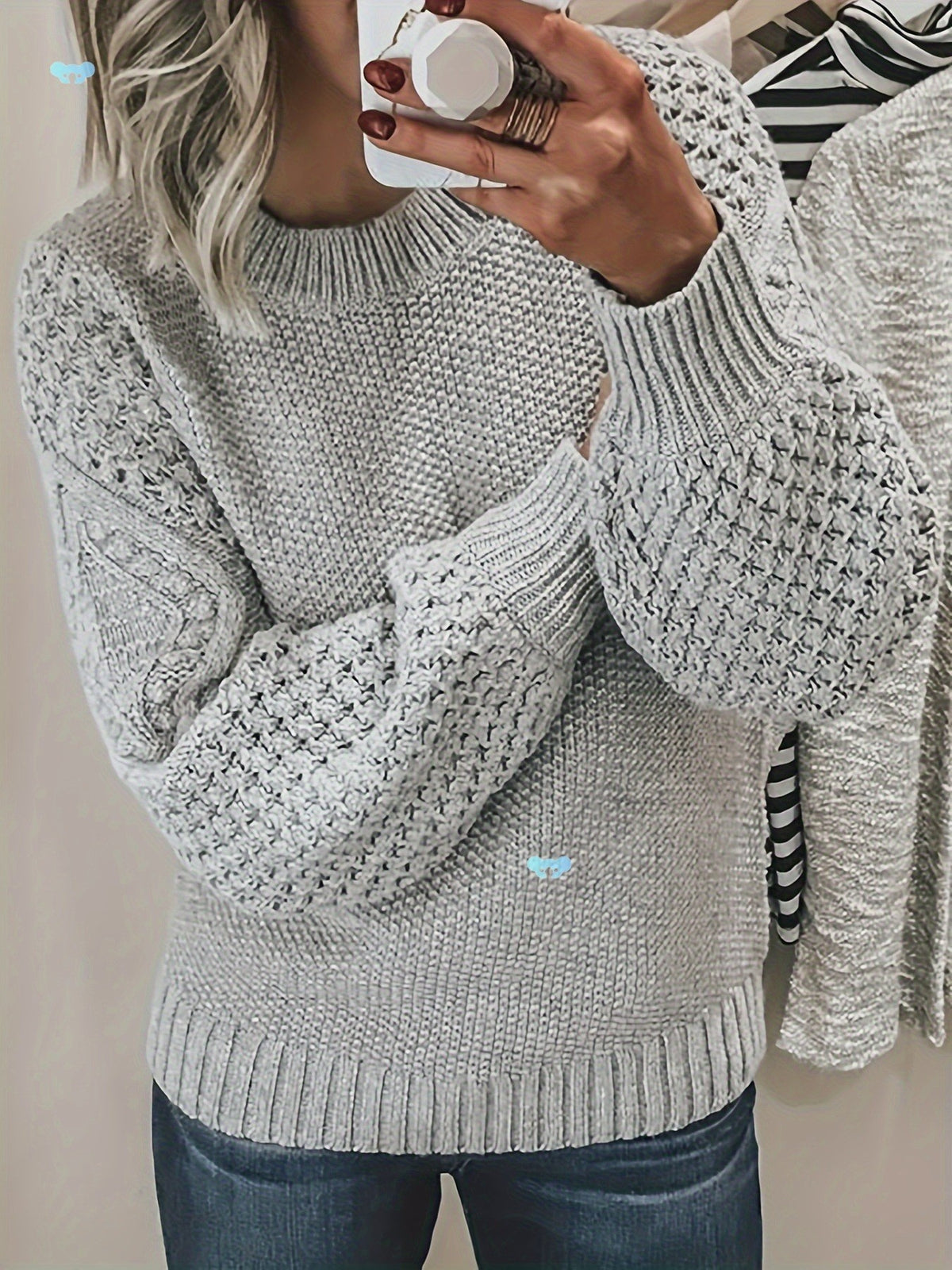 Imogen Wright | Chunky Knit Round Neck Jumper