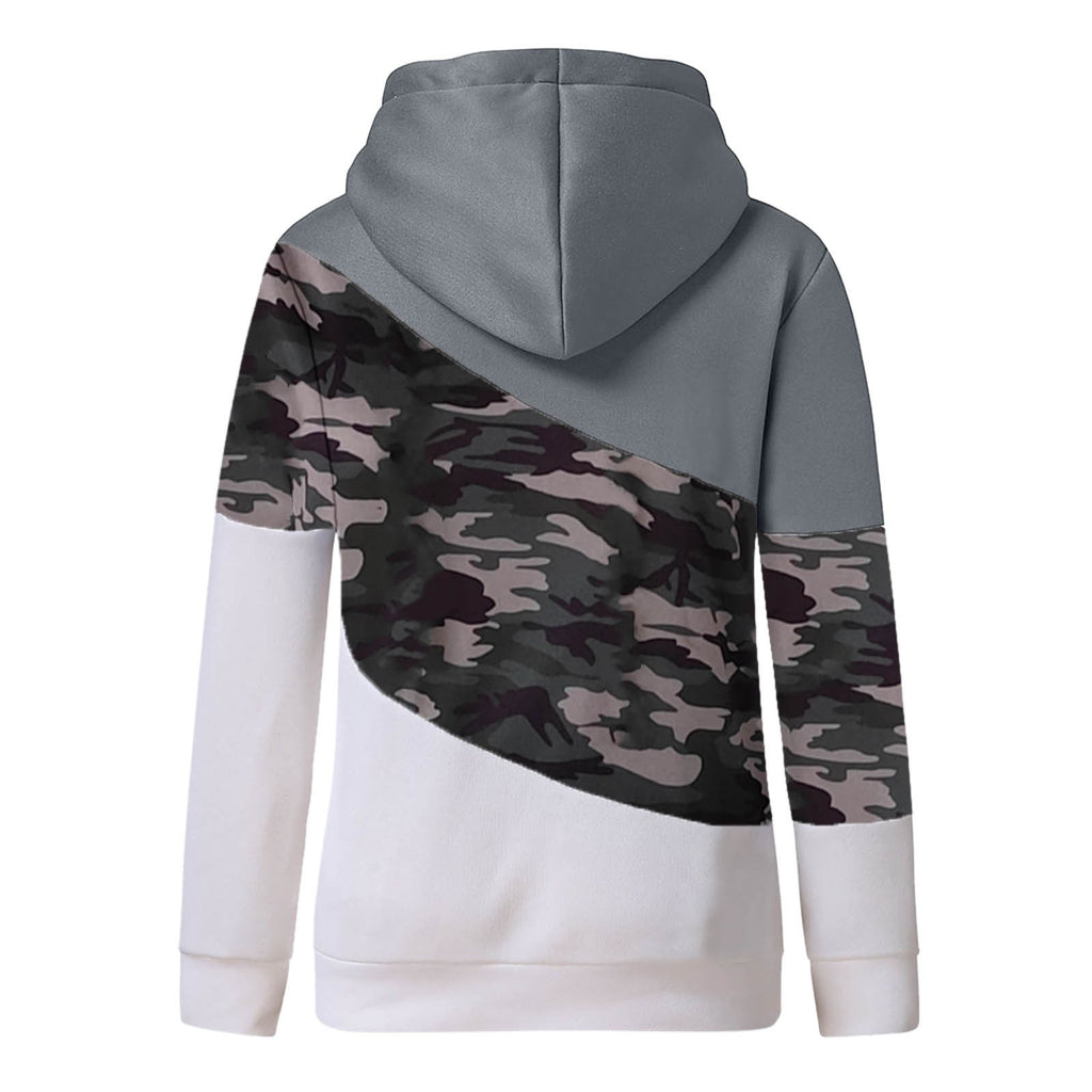 Georgina Merrick | Cowl Neck Camouflage Hoodie