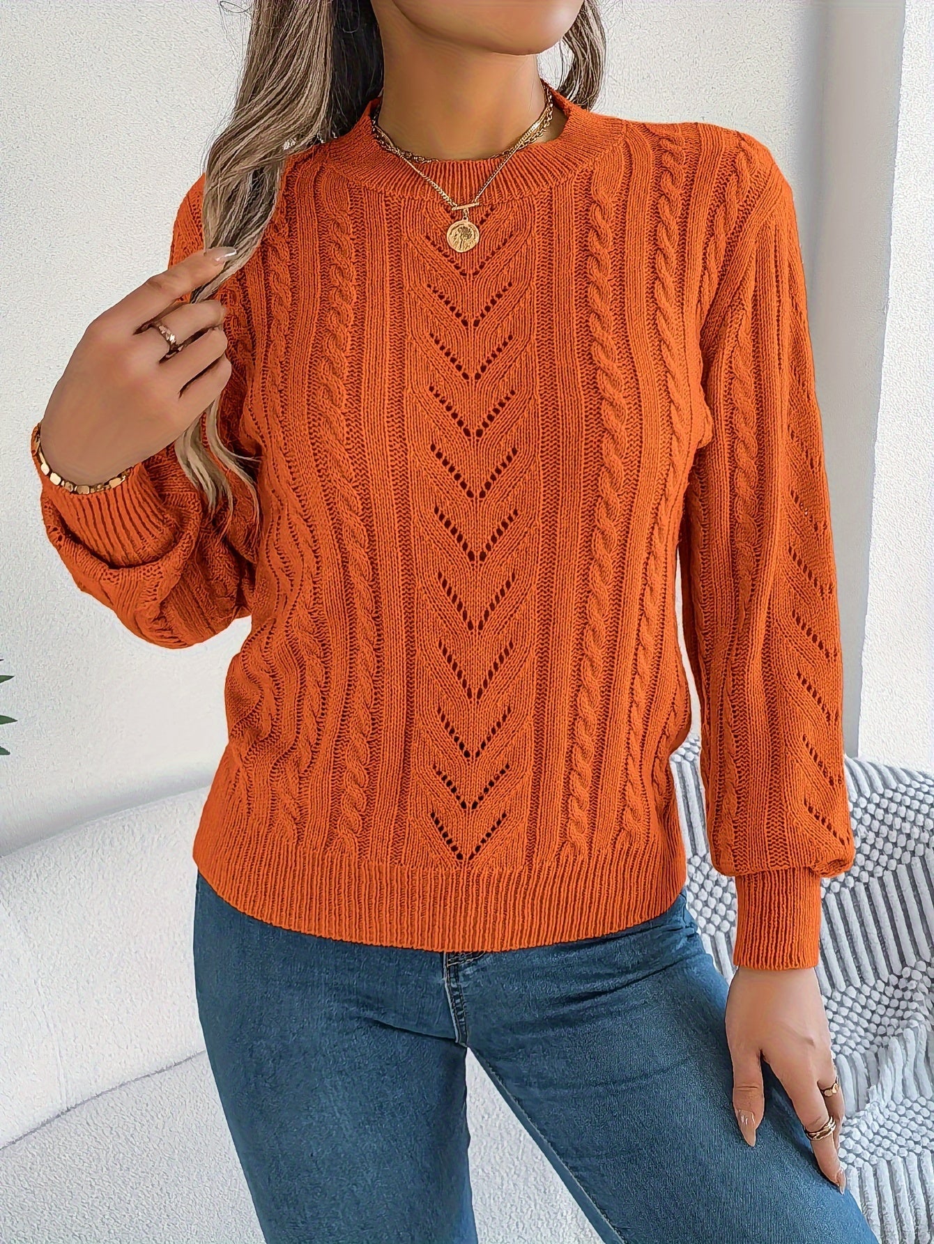 Verity Clarke | Cable-Knit Textured Sweater For Women