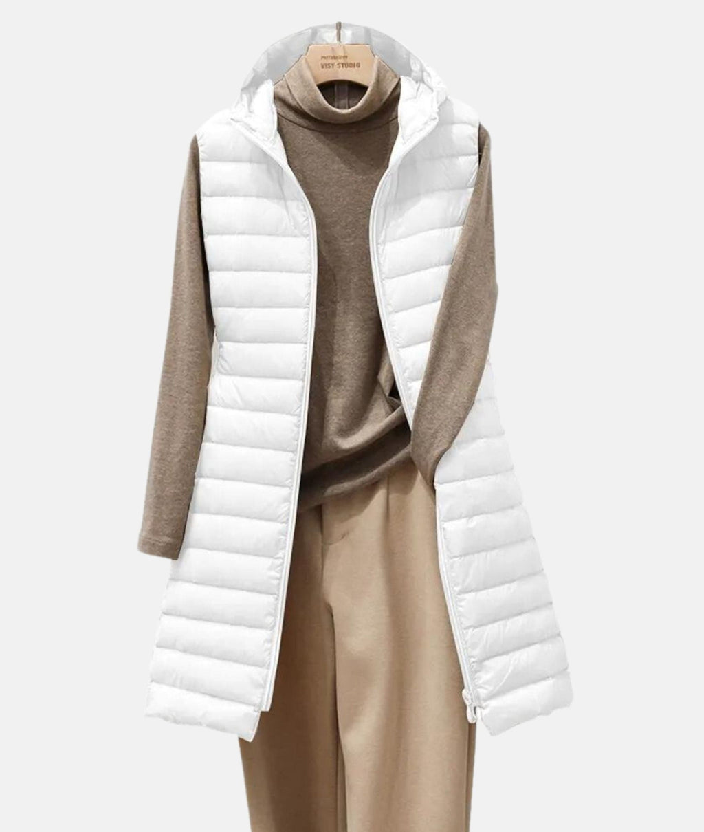 Amelia Williams | Longline Quilted Puffer Vest