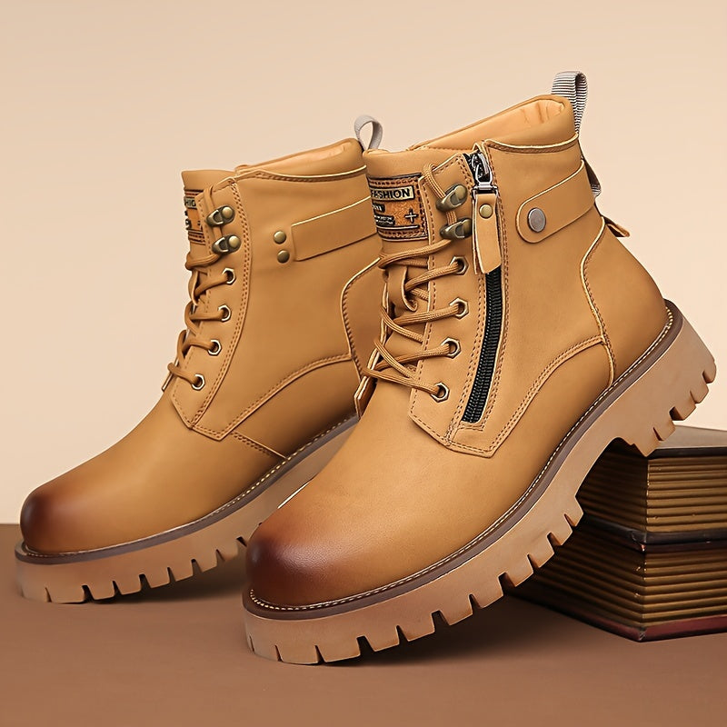 Duncan Ferris | Rugged Black Leather Combat Boots