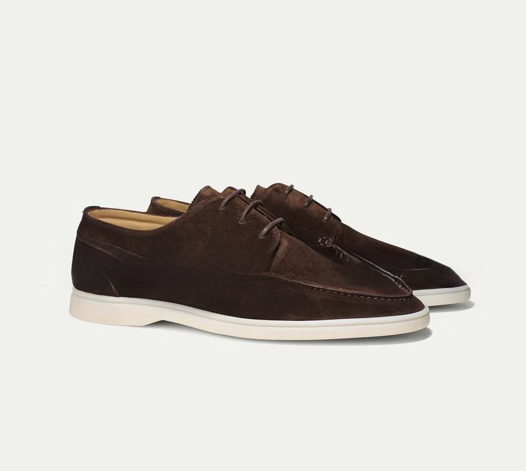 Graham Sutcliffe | Suede Lace-Up Boat Shoes